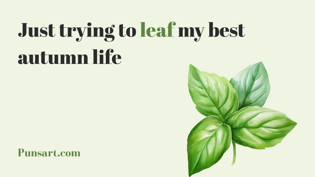 Just trying to leaf my best autumn life