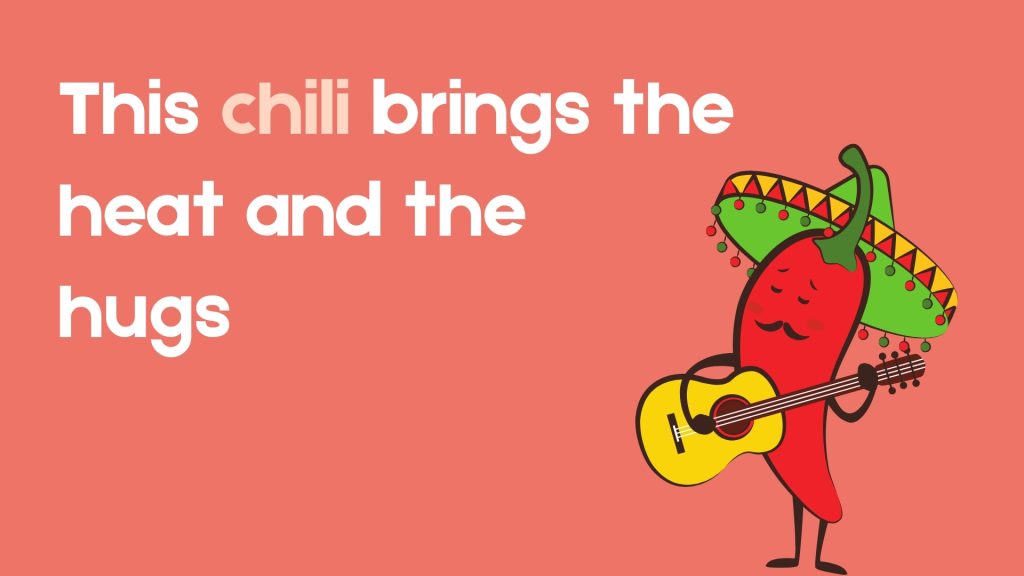 This chili brings the heat and the hugs
