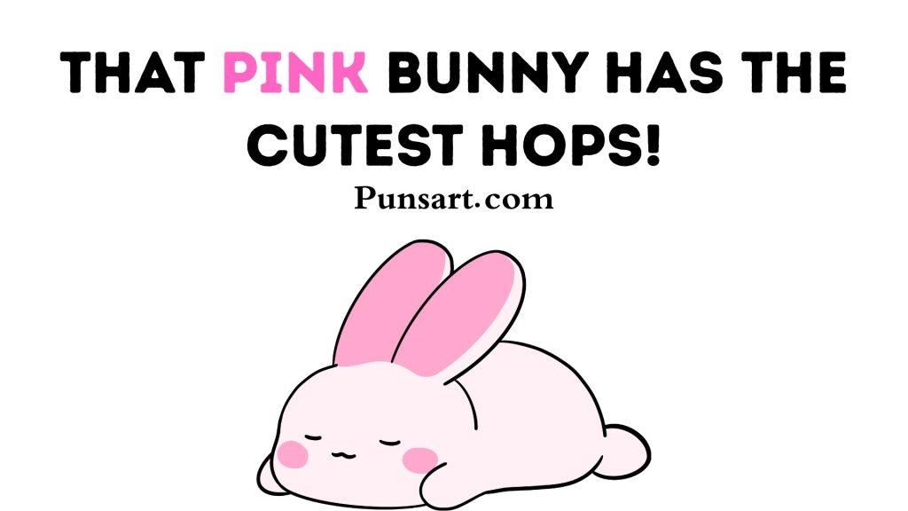 That pink bunny has the cutest hops!