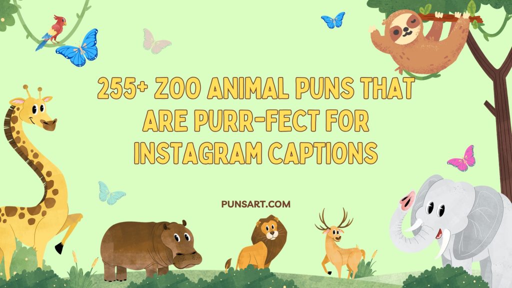 255+ Zoo Animal Puns That Are Purr-fect for Instagram Captions