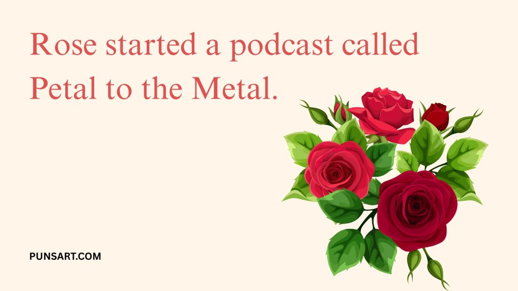 Rose started a podcast called
Petal to the Metal.